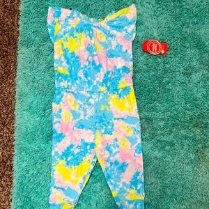 Pink yellow and blue jumper 18m